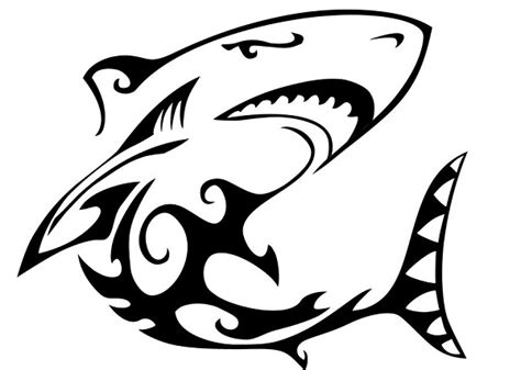 15 Awesome Tribal Shark Tattoos