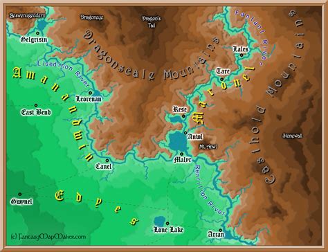Fantasy Overland Map #8 - Free Fantasy Maps