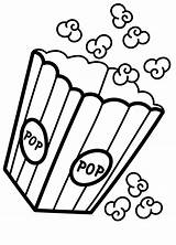 Popcorn Coloring Pages Printable For Free Download sketch template