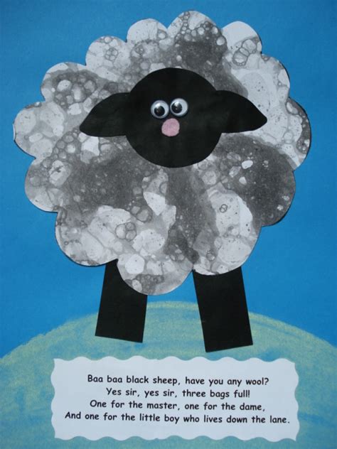 a faithful attempt: Baa Baa Black Sheep Collage Craft