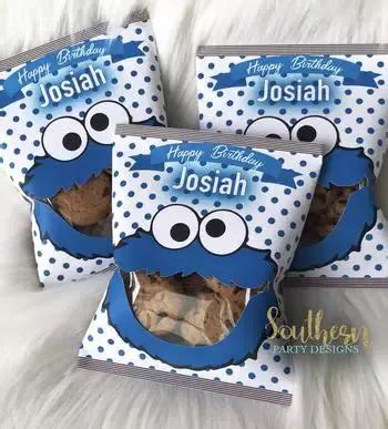 Cookie monster party favors – Artofit