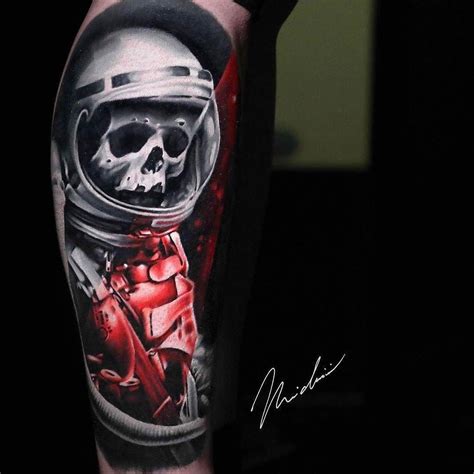 Dead Astronaut tattoo by @cloutiermichael at The Arts Corporation in Montreal Quebec # ...