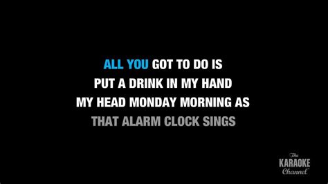 Drink In My Hand in the Style of "Eric Church" karaoke video with lyrics (no lead vocal) - YouTube