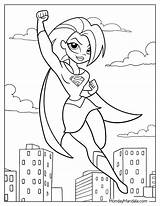 Supergirl coloring pages Free Pdf Printables – Artofit sketch template