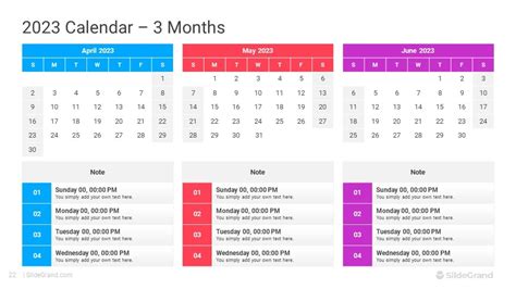 2023 Calendar Powerpoint Template Designs Slidegrand | Images and ...