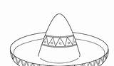 Sombrero Template Coloring Pages  Cool sketch template