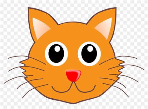 Feline Clipart Cat Face - Cartoon Cat Face - Full Size PNG Clipart ...