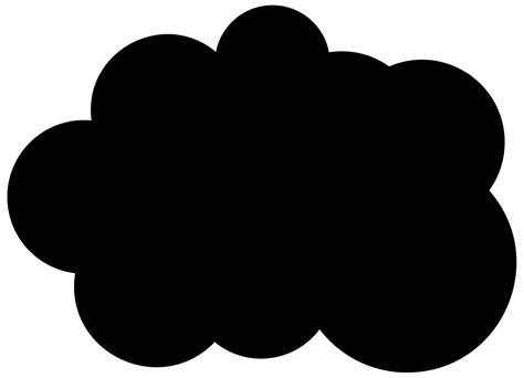 Black Cloud transparent PNG - StickPNG