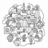 Perfume Coloring Pages sketch template