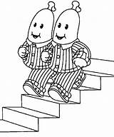 Bananas In Pyjamas Coloring Pages Free Printable Sketch Page sketch template
