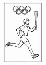 Olympic Torch Coloring Pages sketch template