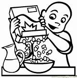 Coloring Pages The Breakfast Cereal Food & Fruits >  Free sketch template