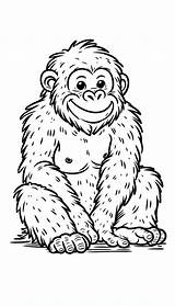 14 Ape Coloring Pages – KDCcoloringcom  Free PDF Printables sketch template