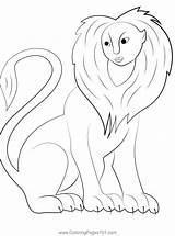 Sphinx Coloring Page sketch template