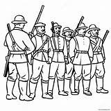 Civil War Soldiers Coloring Page 15420 12147 sketch template
