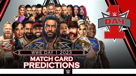 WWE Day 1 2023 - Early Card [v3] - YouTube