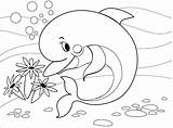 Dolphin To Print Coloring Page  Free Printable Pages For Kids sketch template