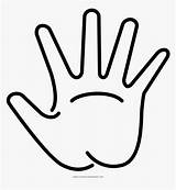 Hand Coloring Page Printable sketch template