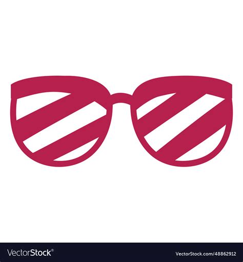 Glasses detailed silhouette Royalty Free Vector Image