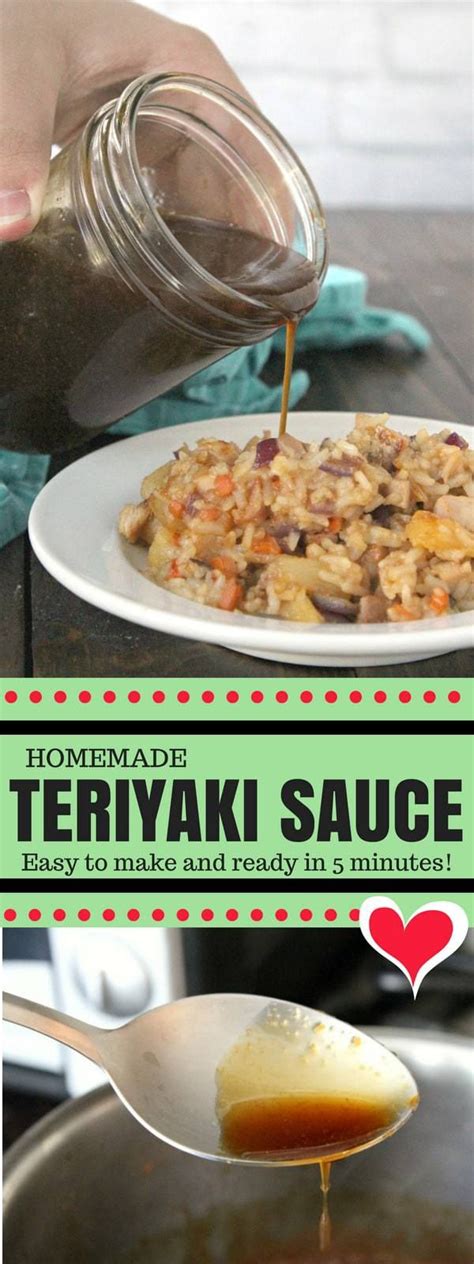 Homemade Teriyaki Sauce - easy homemade recipe and the best for grilled chicken, pork, beef ...