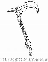 Fortnite Axe Coloring Pages sketch template