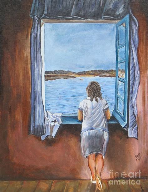 Girl At The Window Dali Reproduction Painting by Susanne Fisher