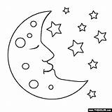 Stunning Moon Coloring Page sketch template