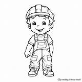 Overalls Coloring Pages  Free & Printable sketch template