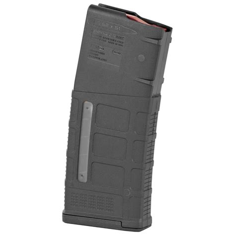 Magpul MAG577-BLK PMAG GEN M3 Window 7.62x51mm NATO AR-10,M110,SR25 25rd Black Detachable ...