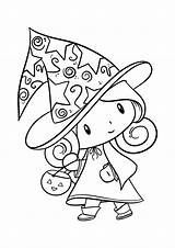 Witch Coloring Pages Wicked Printable Scary Witches Kids Scarlet  sketch template