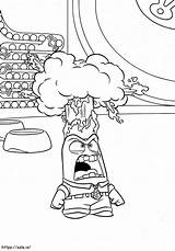 Angry Anger coloring Page sketch template
