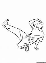 Hip Hop Dancing Coloring Pages sketch template