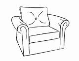 Armchair Coloring Pages sketch template