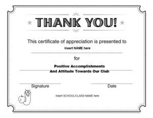 11 Free Appreciation Certificate Templates - Word Templates for Free Download