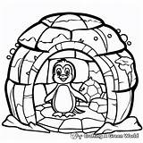 Igloo Coloring Pages  Free & Printable sketch template