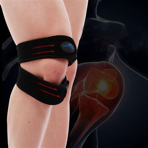 2 Pack Shock-absorbing Kneepad And Patella Stabilizer Knee Strap Brace