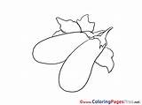 Coloring Eggplant Pages Para Colorear Aubergine Dibujo Berenjena  sketch template