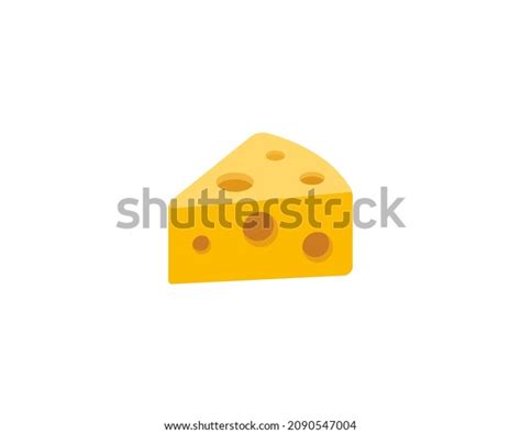 Cheese Vector Isolated Icon Emoji Illustration Stock Vector (Royalty ...