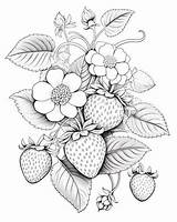 Strawberry Coloring Pages sketch template