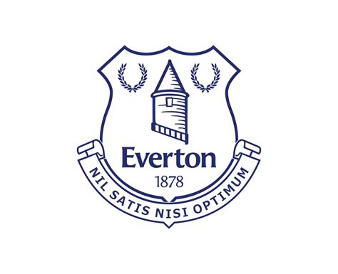 Everton Club Logo Blue Symbol Premier League Football Abstract Design Vector Illustration ...