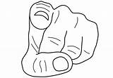 Finger Pointing Hand Colouring Pages Coloring Hands Printable Color  sketch template