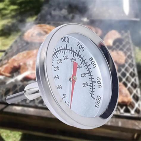 1.9 inches Thermometer BBQ Smoker Grill Thermometers 1000 Degrees Temperature Gauge Mayitr ...