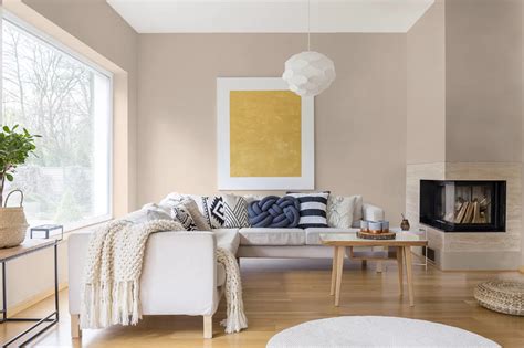 Neutral Living Room Paint Color Ideas - Family Room Design - Sherwin Williams Touch of Sand S ...