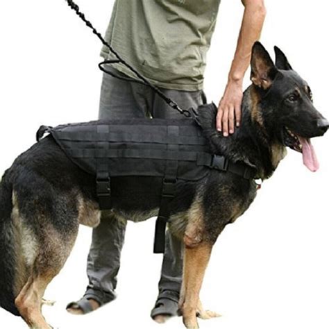 Dog K9 Vest Harness Tactical Police Hunting Hiking Training | Etsy