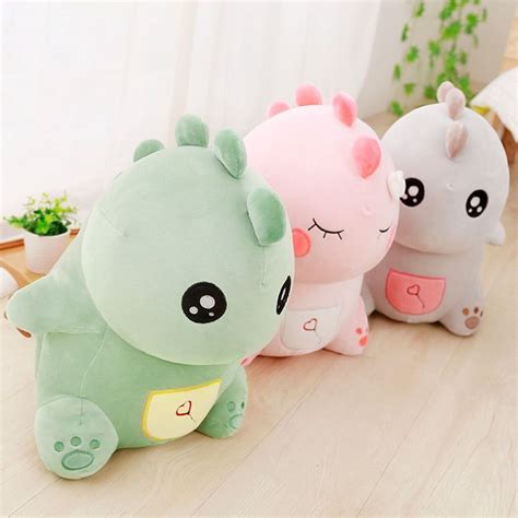 प्यारा हरा डायनासोर आलीशान भरवां पशु, cuddly मुलायम खिलौना आयु 3+ | Plushies, Produk, Yoonmin