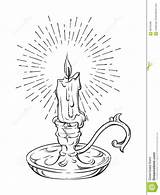 Candle Flame Coloring Page sketch template