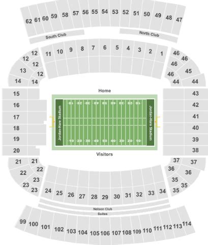 Jordan Hare Stadium Interactive Seating Chart | Cabinets Matttroy