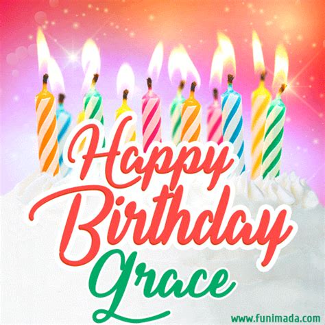 Happy Birthday Grace GIFs for Her - Download on Funimada.com