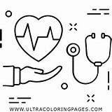 Stethoscope Coloring Page At GetColoringscom  Free Printable sketch template