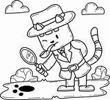 Detective Coloring Pages Free sketch template